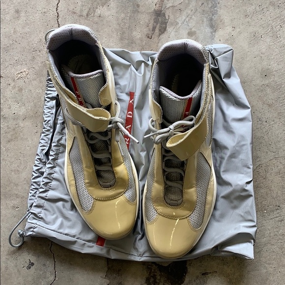 Prada sneakers no box missing insoles sz9.5 10.5us - Picture 1 of 7